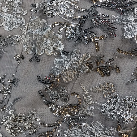 X by NBD Icy Melts Long Sleeve Gown in Silver XXS Revolve - Picture 7 of 7